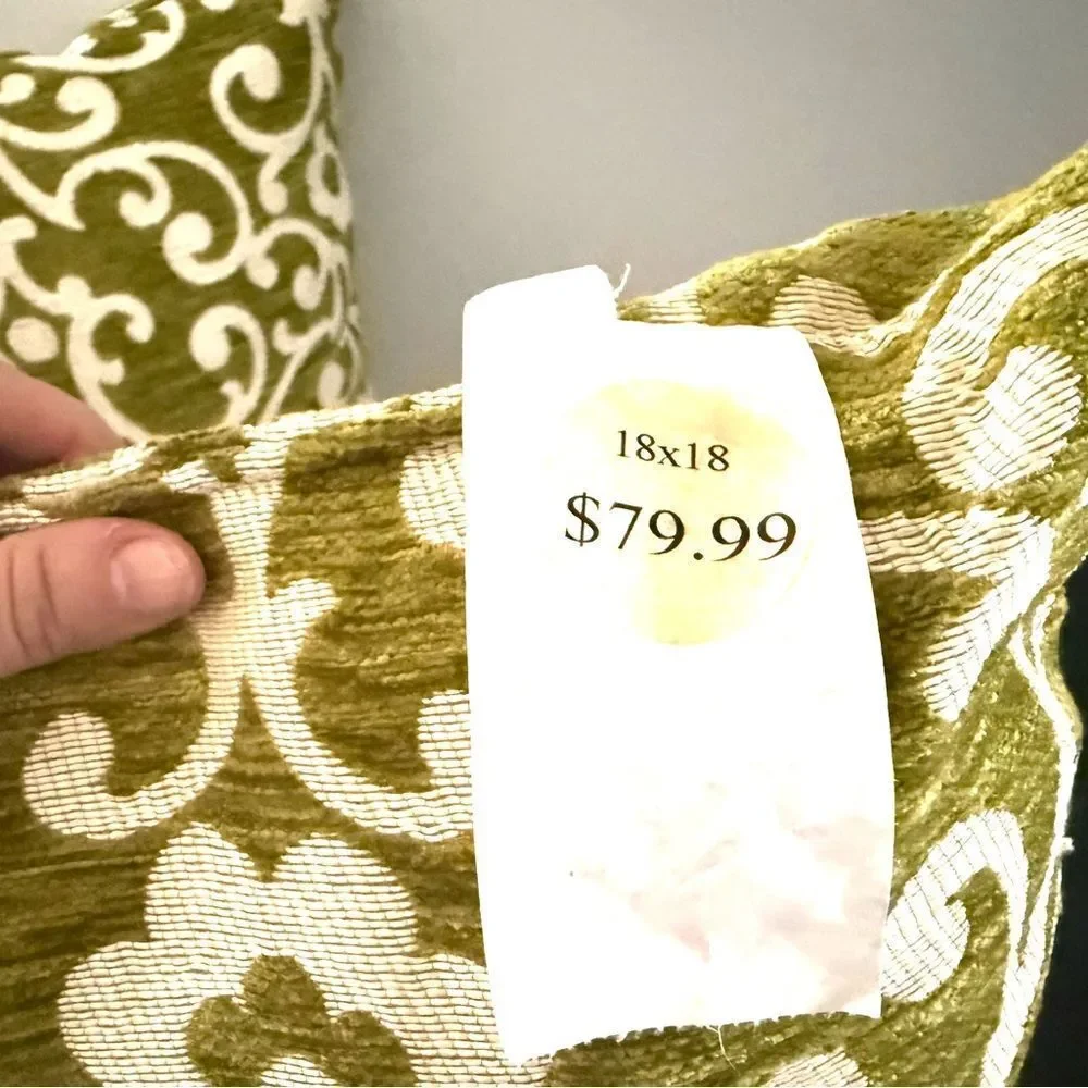 Endless Possibilities Sofa Pillow Case Green 18x18 Square New